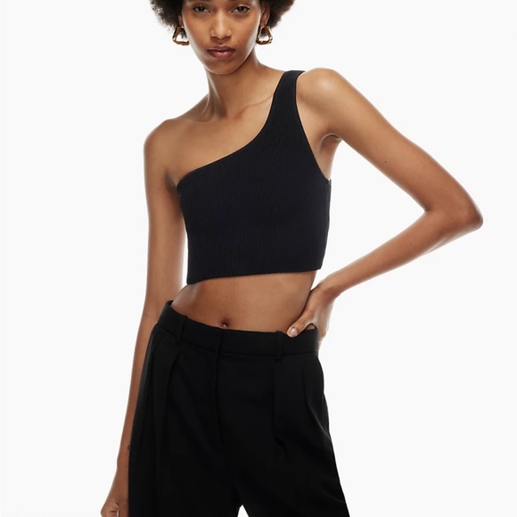 Babaton Sculpt Knit Oneshoulder Cropped 